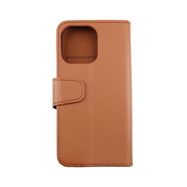 iPhone 13 Plånboksfodral Extra Kortfack Rvelon - Guldbrun