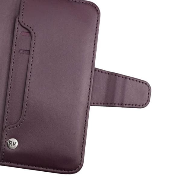 iPhone X/XS Plånboksfodral Extra Kortfack Rvelon - Mörklila