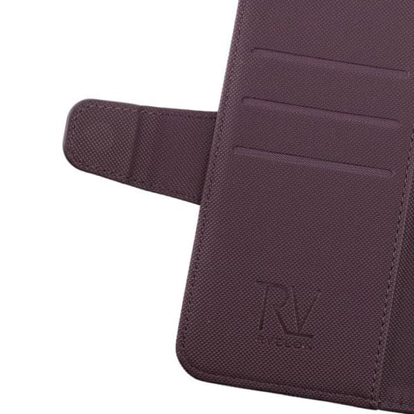 iPhone X/XS Plånboksfodral Extra Kortfack Rvelon - Mörklila