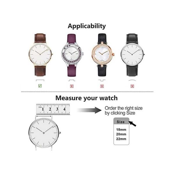 Premium Läderarmband Galaxy Watch 4 40mm/42mm/44mm/46mm