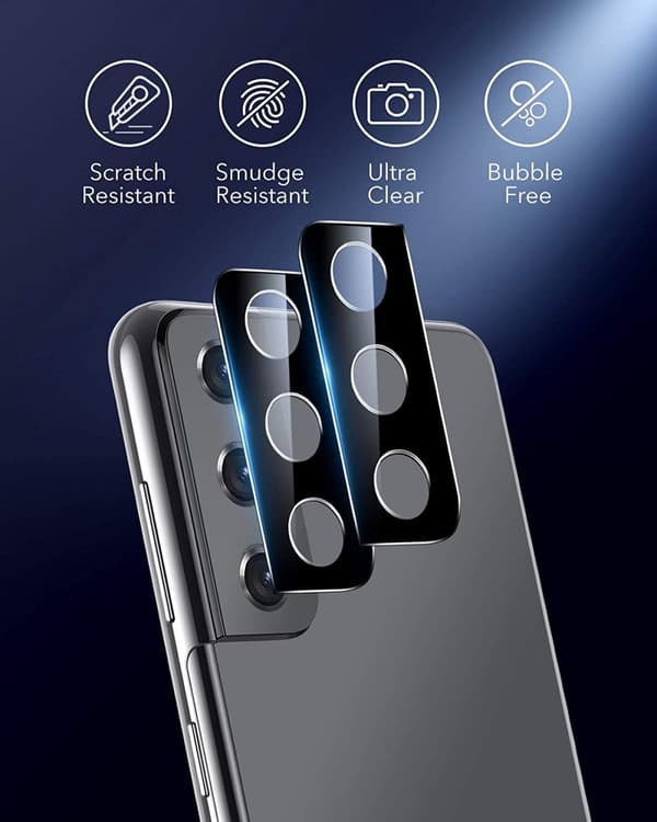 Samsung Galaxy S21/Galaxy S21 PLUS Kameralinsskydd - 2 PACK