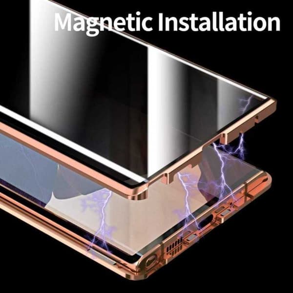 Samsung S21 Plus Privacy Heltäckande Premium Skal Glassback V4