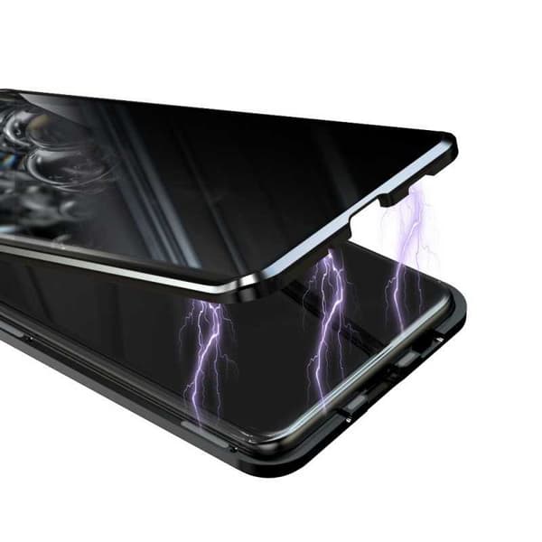 Samsung S21 Plus Privacy Heltäckande Premium Skal Glassback V4