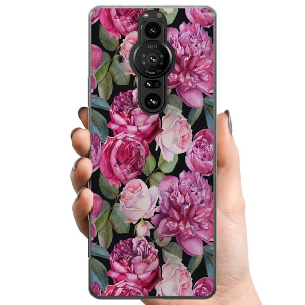 Sony Xperia Pro-I TPU Mobildeksel Blomster