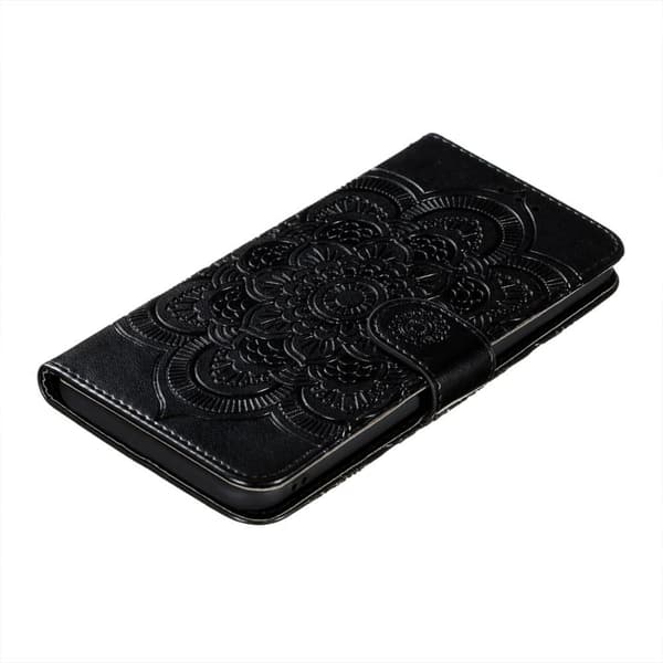 SKALO Samsung S21 FE Mandala Plånboksfodral - Svart