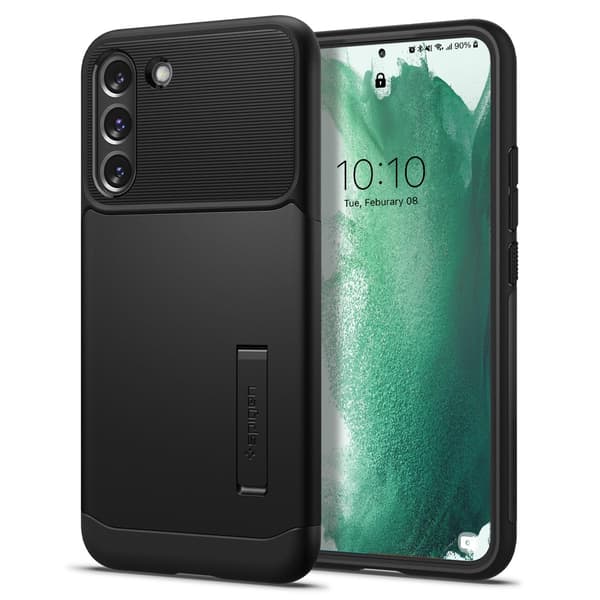 Spigen Samsung Galaxy S22 Plus Kuori Slim Armor Musta