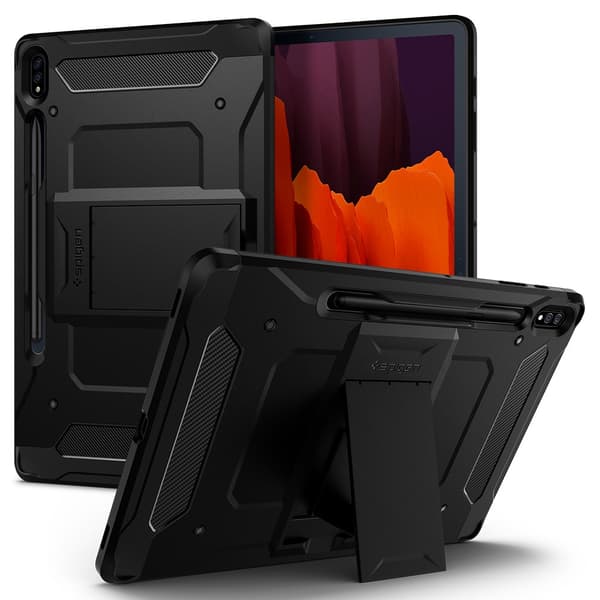 Spigen Samsung Galaxy Tab S7 Plus/Tab S8 Plus Kuori Tough Armor Pro Gunmetal