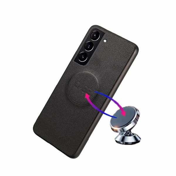 SKALO Samsung S21 FE DOLIZMA 2 i 1 Magnet Plånboksfodral - Svart