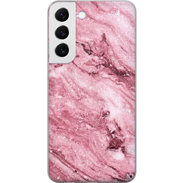 Samsung Galaxy S22 5G Läpinäkyvä kuori Glitteri Marmori