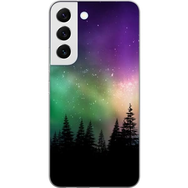 Samsung Galaxy S22 5G Läpinäkyvä kuori Revontulet