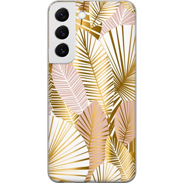 Samsung Galaxy S22 5G Läpinäkyvä kuori Kulta