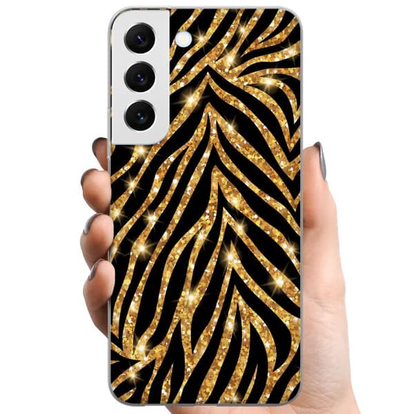 Samsung Galaxy S22 5G TPU Matkapuhelimen kuori Kulta & Kiiltää