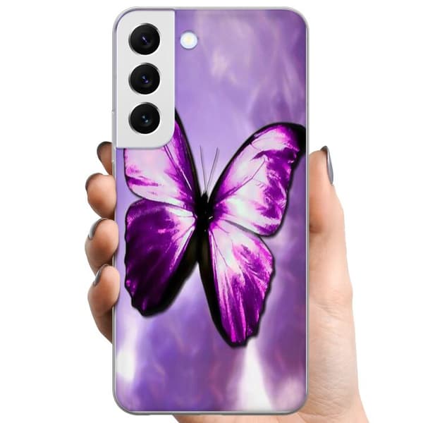 Samsung Galaxy S22+ 5G TPU Matkapuhelimen kuori Perhonen