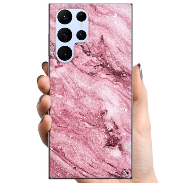 Samsung Galaxy S22 Ultra 5G TPU Mobilcover Glitter Marmor