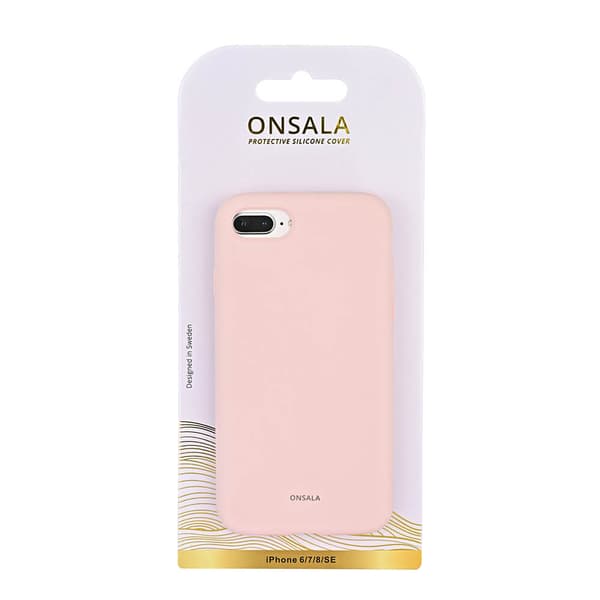 Suojakuori Silikooni Chalk Pink - iPhone 6/7/8/SE