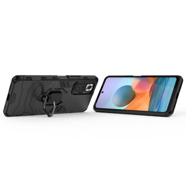 Xiaomi Redmi Note 10 Pro 4G Stöttåligt Skal med Ringhållare ThinArmor®