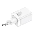 Miniatyrbillede 1 af 4: Baseus Super Si Pro Quick Charger C+U 30W Vægoplader - Hvid