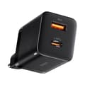 Miniatyrbilde 3 av 4: Baseus Super Si Pro Quick Charger C+U 30W Vegglader - Sort