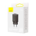 Miniatyrbilde 4 av 4: Baseus Super Si Pro Quick Charger C+U 30W Vegglader - Sort