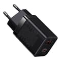 Miniatyrbilde 2 av 4: Baseus Super Si Pro Quick Charger C+U 30W Vegglader - Sort