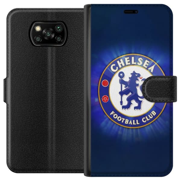 Xiaomi Poco X3 NFC Tegnebogsetui Chelsea Fodbold