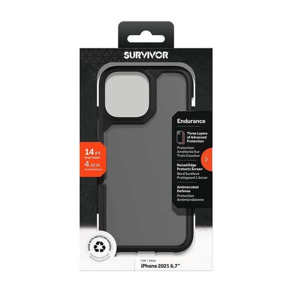 SURVIVOR Mobildeksel Endurance iPhone 13 Pro Max Svart/Grå