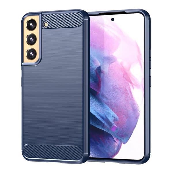 SKALO Samsung S22 Armor Carbon Iskunkestävä TPU suojakuori