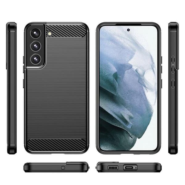 SKALO Samsung S22+ Armor Carbon Stødsikker TPU-cover