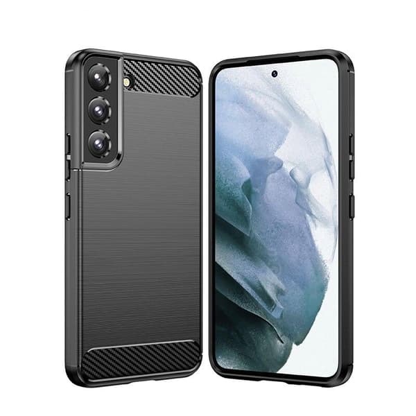 SKALO Samsung S22+ Armor Carbon Stødsikker TPU-cover