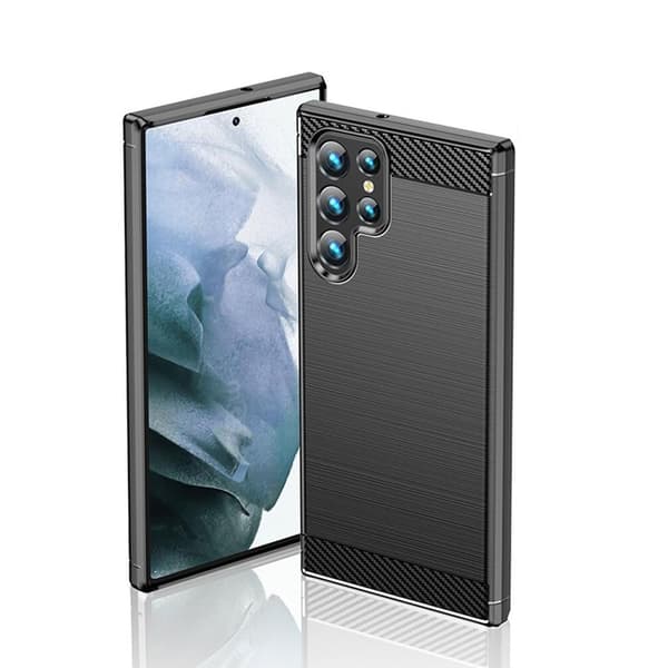 SKALO Samsung S22 Ultra Armor Carbon Stødsikker TPU-cover