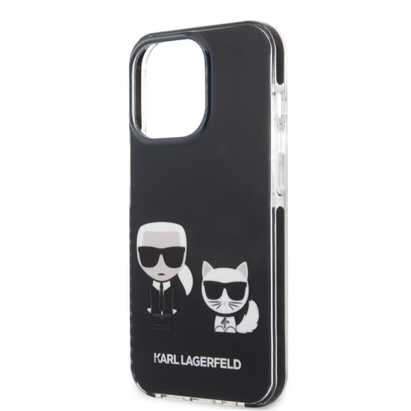 Karl Lagerfeld iPhone 13 Pro Kuori Karl & Choupette Musta
