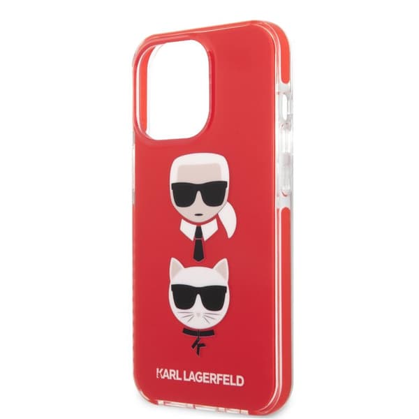Karl Lagerfeld iPhone 13 Pro Skal Karl & Choupette Röd