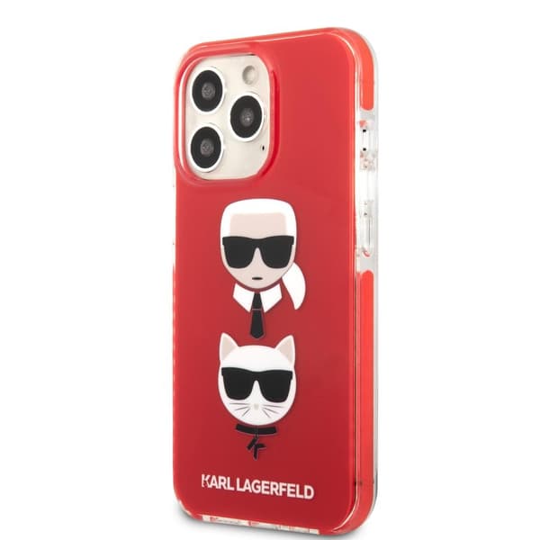 Karl Lagerfeld iPhone 13 Pro Skal Karl & Choupette Röd