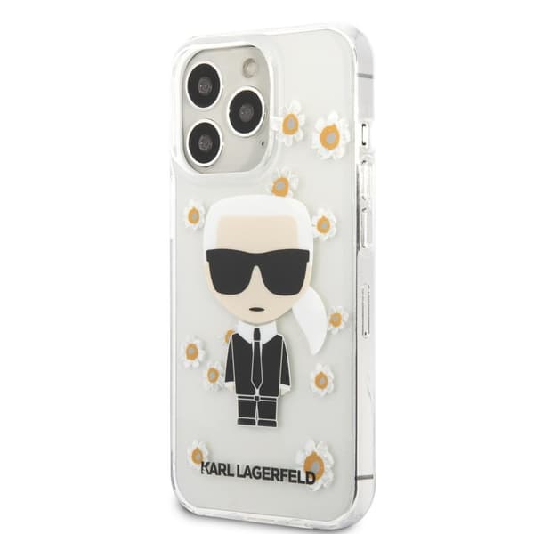 Karl Lagerfeld iPhone 13 Pro Skal Iconic Flower Transparent