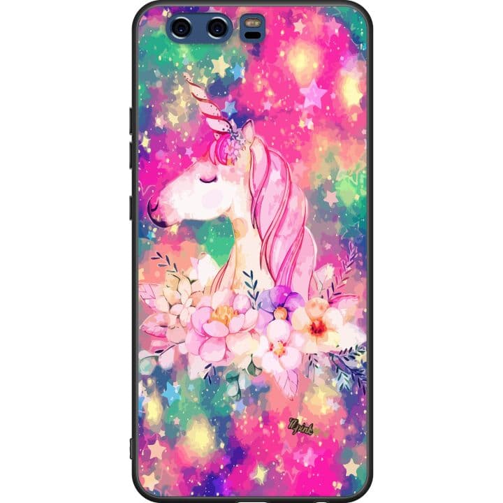 Huawei P10 Svart Skal Unicorn Enhörning