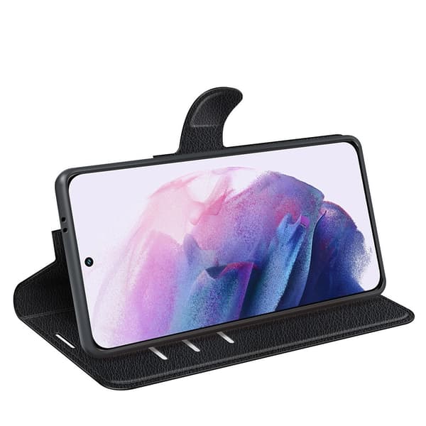 Nordic Covers Samsung Galaxy S22 Etui Litchi Raven Black
