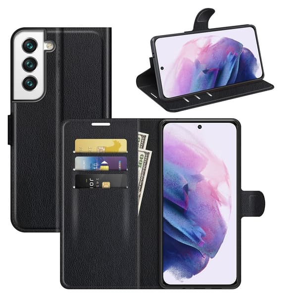 Nordic Covers Samsung Galaxy S22 Etui Litchi Raven Black