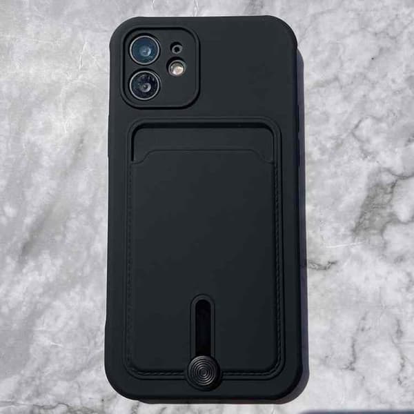 iPhone 12 mikrofiberetui med kortholder!