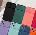 Miniatyrbillede 2 af 5: iPhone 12 Pro-etui - mikrofiber-silikone med dæksel til kameralinse