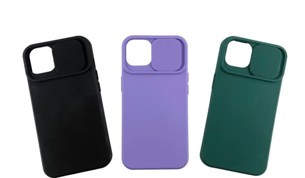 iPhone 13 Mini Silikone Skal - Silikone Kamera Cover / Objektiv Cover Sort Svart