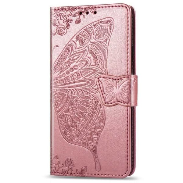 Samsung S8 Plånboksfodral PU-Läder 4-FACK Motiv Fjäril
