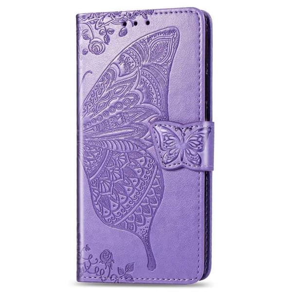 Samsung S8 Plånboksfodral PU-Läder 4-FACK Motiv Fjäril