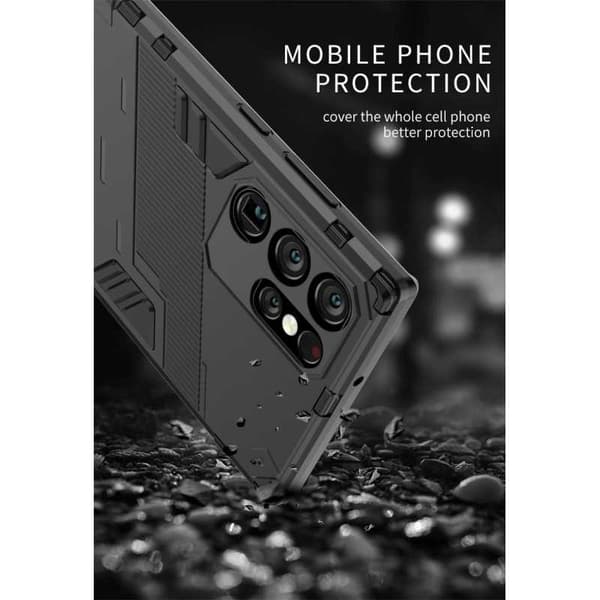 Samsung S22 Ultra Stöttåligt Skal med Kickstand ThinArmor V2
