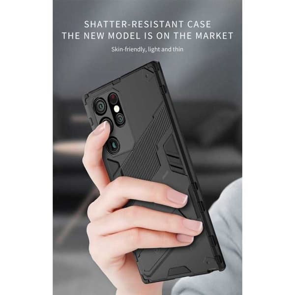 Samsung S22 Ultra Stöttåligt Skal med Kickstand ThinArmor V2