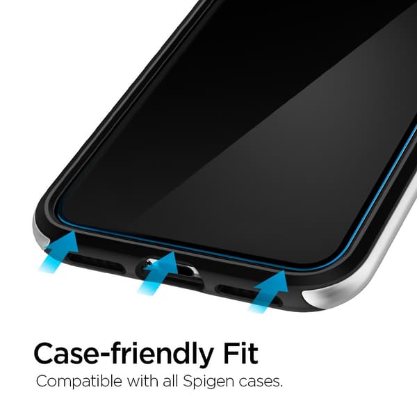 Spigen iPhone X/Xs/11 Pro Skærmbeskytter GLAS.tR ALIGNmaster 2-pack