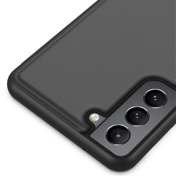 SKALO Samsung S22 Clear View Lompakkokotelo - Sininen