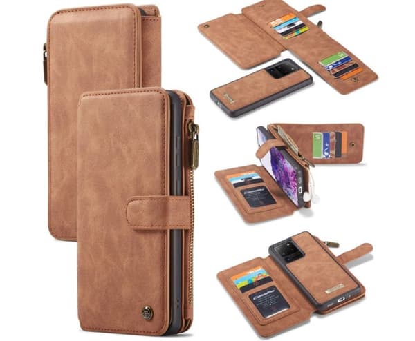 Läderfödral caseme 0018 för  iphone 12/12 pro brun