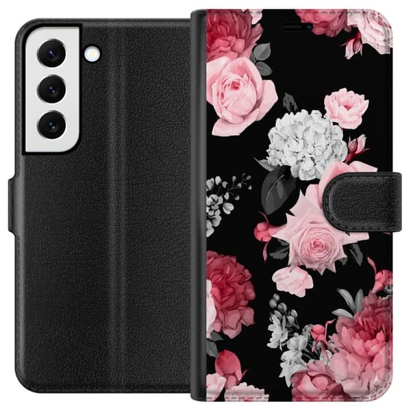Samsung Galaxy S22 5G Tegnebogsetui Floral Blomst