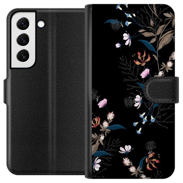 Samsung Galaxy S22 5G Tegnebogsetui Blomster