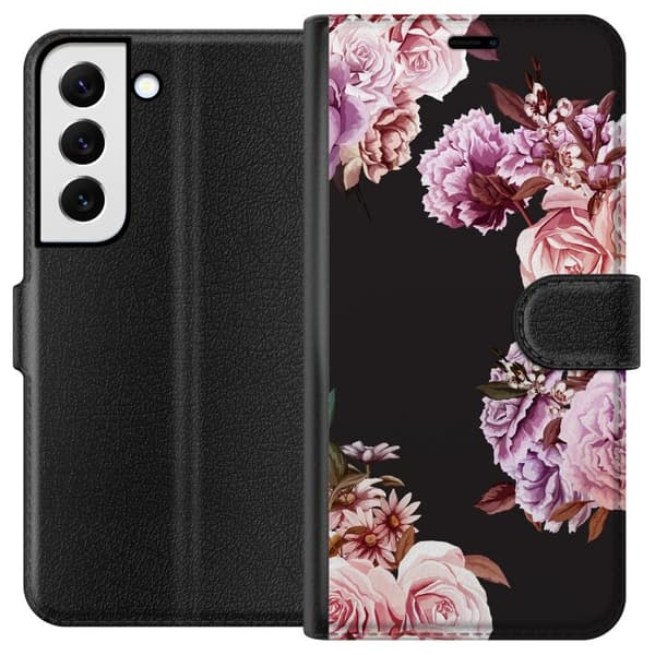 Samsung Galaxy S22 5G Lommeboketui Blomster